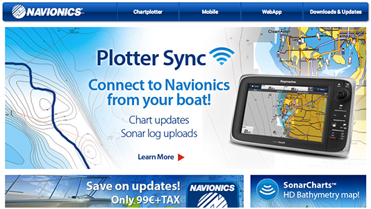 Navionics Plotter Sync